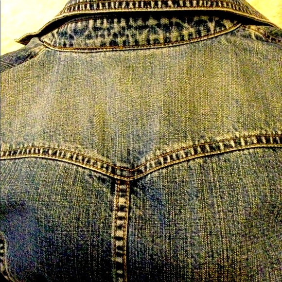 DKNY STONE WASHED JEAN JACKET -RARE💜RETRO 1980’S- - Picture 10 of 12